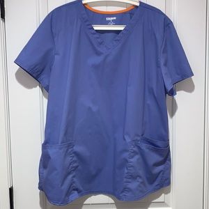 Scrub star 2XL top light blue